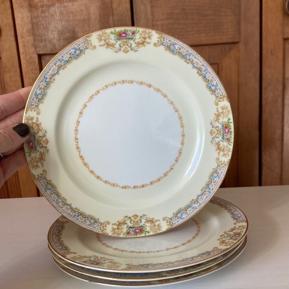 Vintage Noritake Pattern RO2 Salad/Dessert Plates, Set of 4